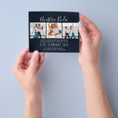 Onze Trouwfoto Collage Trouw UITNODIGING Flyer (Hand)