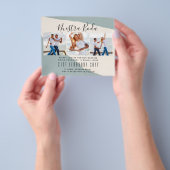 Onze Trouwfoto Collage Trouw UITNODIGING Flyer (Hand)