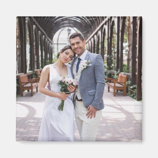 Onze trouwfoto magneet (Voorkant)