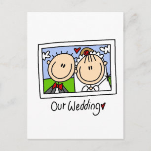Onze Trouwfoto Tshirts en geschenken Briefkaart