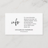 Onze trouwgegevens, website, RSVP, Enclosure Kaart (Voorkant)