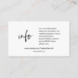 Onze trouwgegevens, website, RSVP, Enclosure Kaart