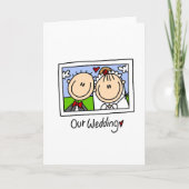 Onze trouwkaart kaart (Voorkant)
