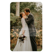 Onze Trouwlied Tekst Foto Magneet (Verticaal)