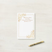 Onze trouwpost-its als trouwcadeautjes delen post-it® notes (Op bureau)