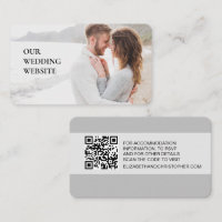 Onze trouwwebsite QR-code aangepaste foto scan hie