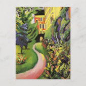 Onze tuin Bloemen Bedden August Macke Briefkaart (Voorkant)