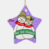 Onze tweede kerst keramisch ornament (Rechts)