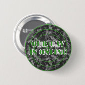 "Onze UAV is online"-Button Ronde Button 5,7 Cm (Voorkant /achterkant)