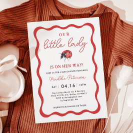 Onze uitnodiging tot het Baby shower van Little La