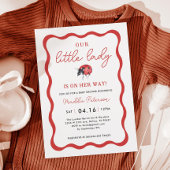 Onze uitnodiging tot het Baby shower van Little La