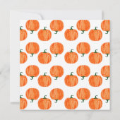 Onze uitnodiging van de kleine pomkin Birthday (Achterkant)