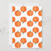 Onze uitnodiging van de kleine pomkin Birthday (Achterkant)