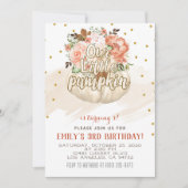 Onze uitnodiging van de kleine pomkin Birthday (Voorkant)