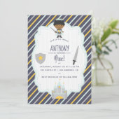 Onze uitnodiging van de kleine prins Birthday Part (Staand voorkant)