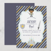 Onze uitnodiging van de kleine prins Birthday Part (Voorkant / Achterkant)