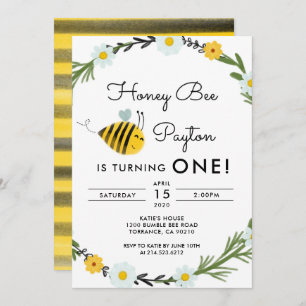 Onze uitnodiging voor de eerste verjaardag van de