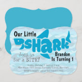 Onze uitnodiging voor de eerste verjaardag van onz (Voorkant / Achterkant)