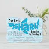 Onze uitnodiging voor de eerste verjaardag van onz (Staand voorkant)