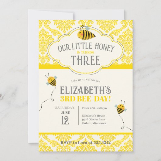 Onze uitnodiging voor de geboorte van de kleine ho (Voorkant)