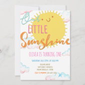 Onze uitnodiging voor de 'Little Sunshine Birthday (Voorkant)