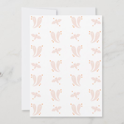 Onze uitnodiging voor de verjaardag van het kleine (Achterkant)