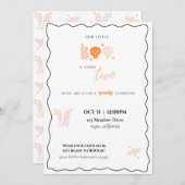 Onze uitnodiging voor de verjaardag van het kleine (Voorkant / Achterkant)