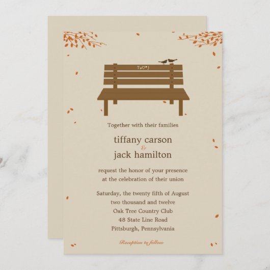 Onze uitnodiging voor een feest op het kerkfeest (Voorkant / Achterkant)