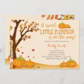 Onze uitnodiging voor het BABY SHOWER van Little P (Voorkant / Achterkant)