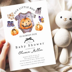 Onze uitnodiging voor het Little Boo Baby shower