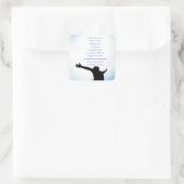 Onze vader bidt de klassieke genezingsliefde vierkante sticker (Tas)