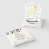 Onze vader bidt katholieke Gift gepersonaliseerd Stenen Onderzetter (Zijkant)