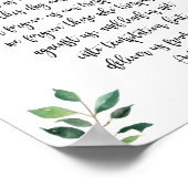 Onze vader Christelijke printkalligrafie Poster (Hoek)