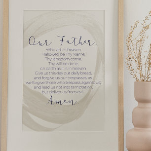Onze vader, de Gods Wandkunst Poster