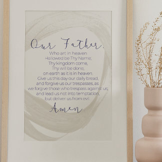 Onze vader, de Gods Wandkunst Poster