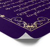 Onze vader, de Lord's Prayer Christelijk Poster (Hoek)