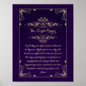 Onze vader, de Lord's Prayer Christelijk Poster (Voorkant)