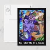 Onze vader die in de hemel kunst maakt briefkaart (Voorkant / Achterkant)