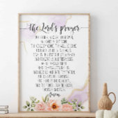 Onze vader die in de hemel kunst maakt, het gebed  poster