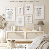 Onze vader die in de hemel kunst maakt, het gebed  poster