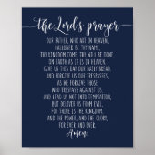 Onze vader die in de hemel kunst maakt, het gebed  poster (Voorkant)