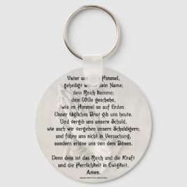 'Onze Vader' (Duits) Basis knop sleutelhanger