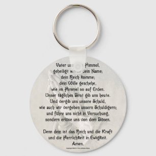 'Onze Vader' (Duits) Basis knop sleutelhanger