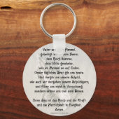 'Onze Vader' (Duits) Basis knop sleutelhanger (Voorkant)