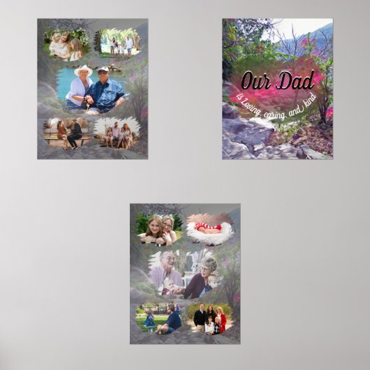 Onze Vader Familie Collage Yelapa Trail 821 Muurkunst Sets (Voorkant)