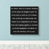 Onze vader gebed canvas afdruk (Insitu (Houten vloer))