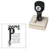 Onze Vader gebed in het Latijn Rubberstempel (Gestempeld)