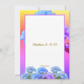 Onze Vader Gebed Mathew 6:9-13 Kaart (Achterkant)