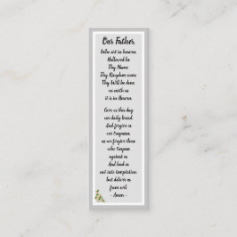 Onze Vader Gebed Matteüs 6:9-13 Bladwijzer Kaart Mini Visitekaartje