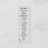 Onze Vader Gebed Matteüs 6:9-13 Bladwijzer Kaart Mini Visitekaartje (Achterkant)